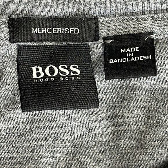BOSS HUGO BOSS GRAY 100% COTTON MEN'S T-SHIRT SIZE XL - Picture 4 of 9